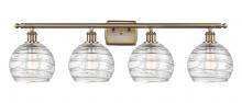 Innovations Lighting 516-4W-AB-G1213-8 - Athens Deco Swirl - 4 Light - 38 inch - Antique Brass - Bath Vanity Light