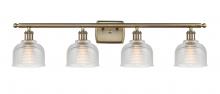 Innovations Lighting 516-4W-AB-G412 - Dayton - 4 Light - 36 inch - Antique Brass - Bath Vanity Light