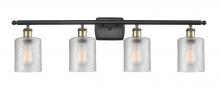 Innovations Lighting 516-4W-BAB-G112 - Cobbleskill - 4 Light - 35 inch - Black Antique Brass - Bath Vanity Light