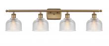 Innovations Lighting 516-4W-BB-G412 - Dayton - 4 Light - 36 inch - Brushed Brass - Bath Vanity Light