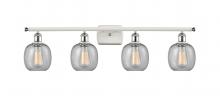 Innovations Lighting 516-4W-WPC-G104 - Belfast - 4 Light - 36 inch - White Polished Chrome - Bath Vanity Light