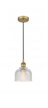 Innovations Lighting 616-1P-BB-G412 - Dayton - 1 Light - 6 inch - Brushed Brass - Cord hung - Mini Pendant