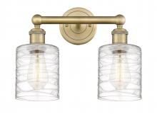 Innovations Lighting 616-2W-BB-G1113 - Cobbleskill - 2 Light - 14 inch - Brushed Brass - Bath Vanity Light
