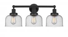 Innovations Lighting 616-3W-BK-G74 - Bell - 3 Light - 26 inch - Matte Black - Bath Vanity Light