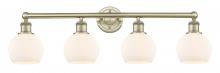 Innovations Lighting 616-4W-AB-G121-6 - Athens - 4 Light - 33 inch - Antique Brass - Bath Vanity Light