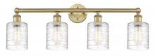 Innovations Lighting 616-4W-BB-G1113 - Cobbleskill - 4 Light - 32 inch - Brushed Brass - Bath Vanity Light