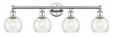 Innovations Lighting 616-4W-PN-G124-6 - Athens - 4 Light - 33 inch - Polished Nickel - Bath Vanity Light