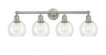 Innovations Lighting 616-4W-SN-G122-6 - Athens - 4 Light - 33 inch - Brushed Satin Nickel - Bath Vanity Light