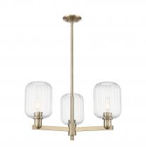 Innovations Lighting 716-3CR-CB-G460-7CL - Preston - 3 Light - 18 inch - Satin Nickel - Flush Mount