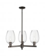 Innovations Lighting 716-3CR-OB-G457-6CL - Preston - 3 Light - 18 inch - Oil Rubbed Bronze - Flush Mount