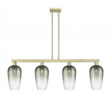 Innovations Lighting 716-4I-AB-G484-7SL - Brookhaven Flute - 4 Light - 48 inch - Antique Brass - Cord hung - Island Light