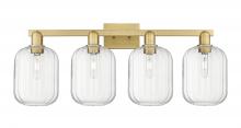 Innovations Lighting 716-4W-BB-G460-7CL - Preston - 4 Light - 36 inch - Brushed Brass - Bath Vanity Light