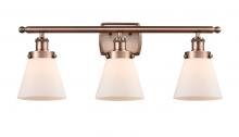 Innovations Lighting 916-3W-AC-G61 - Cone - 3 Light - 26 inch - Antique Copper - Bath Vanity Light