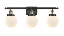 Innovations Lighting 916-3W-BAB-G201-6 - Beacon - 3 Light - 26 inch - Black Antique Brass - Bath Vanity Light