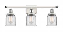 Innovations Lighting 916-3W-WPC-G52 - Bell - 3 Light - 26 inch - White Polished Chrome - Bath Vanity Light
