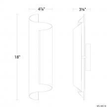 Modern Forms US Online WS-94518-35-BK - Pirouette Wall Sconce Light