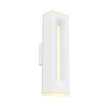 Dals LWJ16-CC-WH - 16 Inch Rectangular CCT Dual Light Wall Sconce