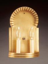 Northeast Lantern 109-DB-LT2 - Wall Sconce Crimp Top Dark Brass 1 Candelabra Socket