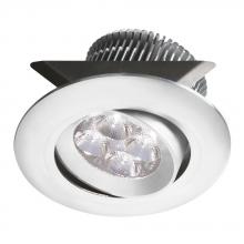 Dainolite SMP-LED-8-WH - White 2x4W 3000K, CRI80+, 25° beam, 24VDC input with Male Connector, 18" Lead wire, D84xH50 mm